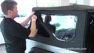 preview picture of video 'How to remove Jeep Wrangler Soft Top explained by Cedar Rapids Jeep Dealer'