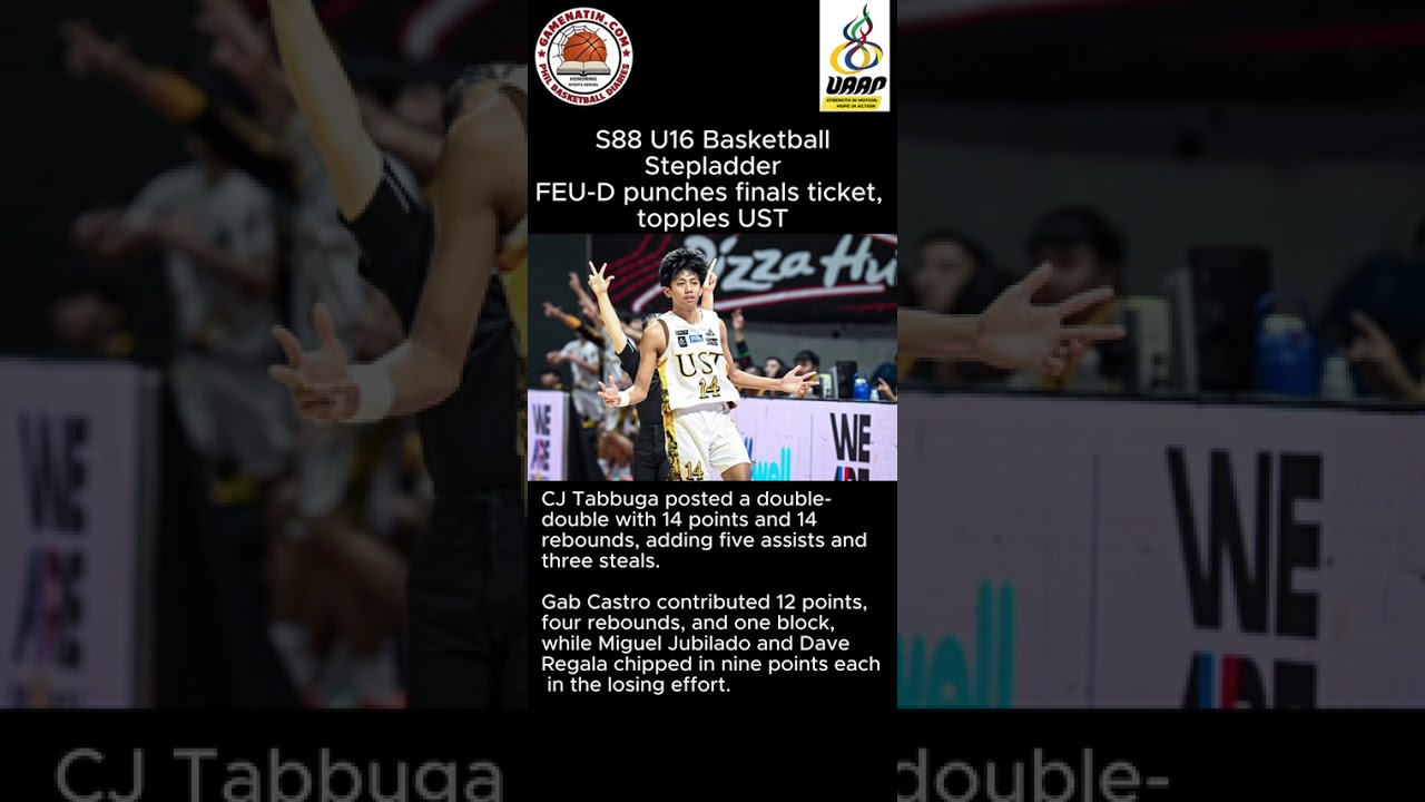 UAAP U16 Basketball:  FEU books Finals ticket vs NU after holding off UST.