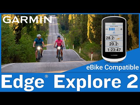 Dviračio kompiuteris Garmin Edge Explore 2, Baltas video
