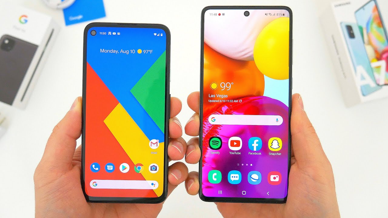 Google Pixel 4a vs Samsung Galaxy A71 Comparison! Which One Is Better?
