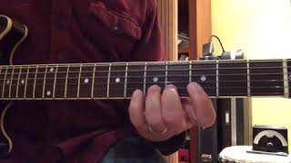 Pat Martino line 1 - Gm line over C9 chord
