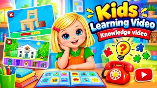 🌟 Kids Learning Video | Fun Knowledge & Educational Games for Kids 🧠🎓