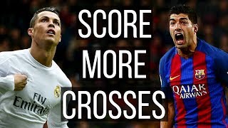 How To Score From Crosses Like A World Class Striker - Suarez and Ronaldo Breakdown