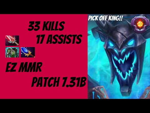 Pro Visage 33 KILLS - Easy Build Easy MMR - Dota 2 7.31b Gameplay [4k 60FPS]
