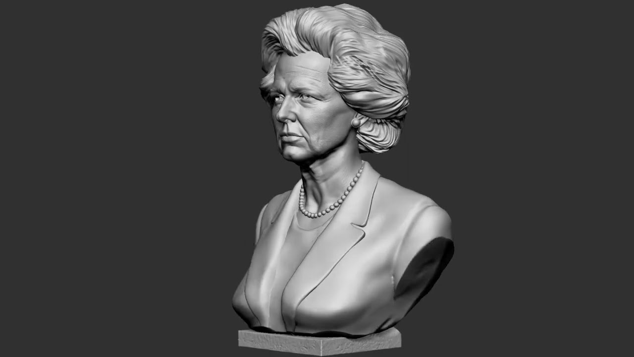 Margaret Thatcher 3D Druckmodell