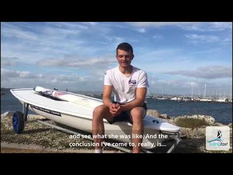 Sailingfast interview Sam Whaley trying one of the first Ovington ILCAs