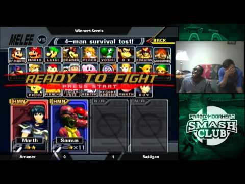 [WS] Amanze (Marth, Fox, Red Samus) vs Rattigan (Pink Samus) - NYDH