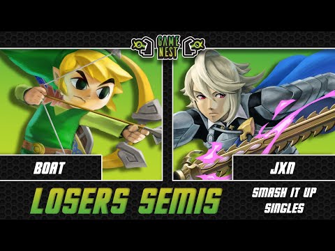 BOAT (Toon Link) vs Jxn (Corrin) | Losers Semis | Smash It Up 104