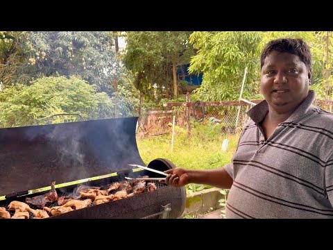 CHRISTMAS DAY COOKOUT | BBQ WITH CHERRY AND RAISIN RICE #family #holiday #cooking #vlog #fyp 