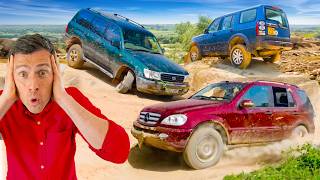 Who’s the TOUGHEST 4x4 EVER! Toyota v Land Rover v Mercedes thumbnail