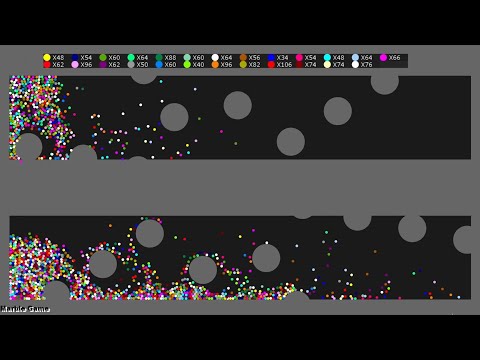 Survival Proliferation 42 - Marble Race in Algodoo