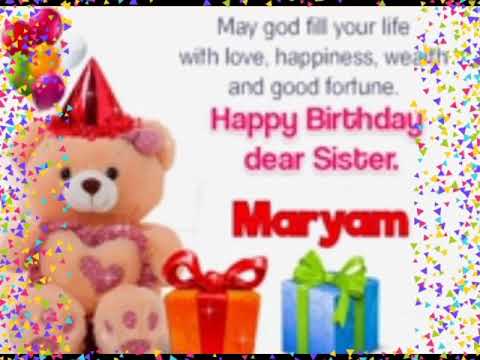 Birthday Wishes for Maryam.