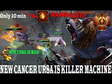 Ursa Rampage 1vs5 Safe Lane New Cancer | Dota 2 Highlights Asia | 7.23 Dota 2