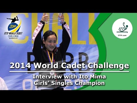 Ito Mima – 2014 ITTF World Cadet Challenge – Girls’ Singles Champion