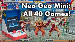 Neo Geo Mini: All 40 Games!