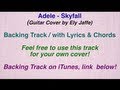 Skyfall Adele Backing Track Karaoke Video Guitar Cover By Ely Jaffe On ITunes