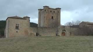 Le Chateau d`Arques of the Cathars conquered by Crusaders and Pierre de Voisins in 1231