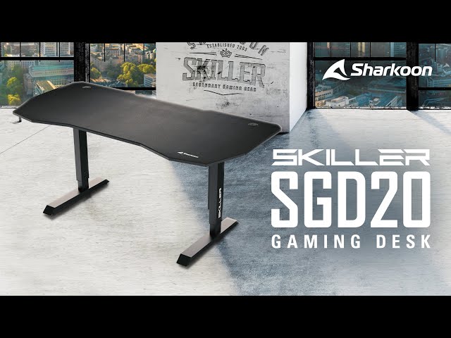 Sharkoon SGD20 Mesa Gaming Negra video