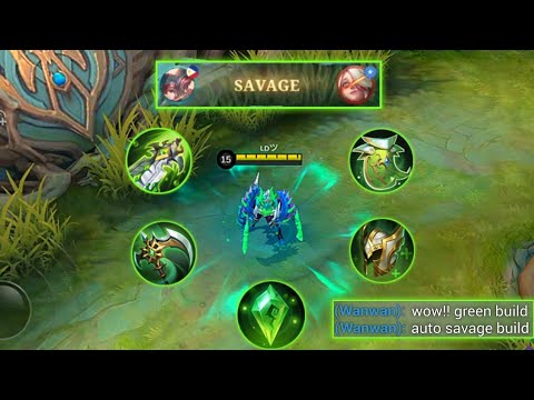 TOP GLOBAL THAMUZ + GREEN BUILD = AUTO SAVAGE - MLBB