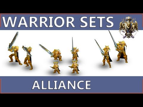 WOW Classic: Warrior Alliance all Sets and Animations