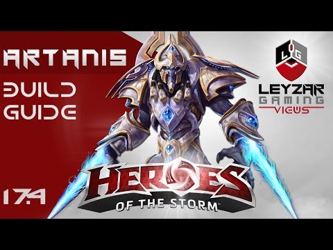 Heroes of the Storm (Gameplay) - Artanis Build Guide Tutorial (HotS Artanis Gameplay Quick Match)