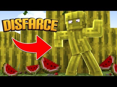 minecraft: com disfarce de melançia (esconde esconde).