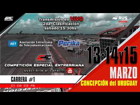 EN VIVO - FECHA 01 - 2da. CLASIFICACIÓN - CEE - Autódromo C. del Uruguay - Entre Ríos - 14/3/2026