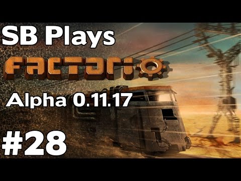 Setting Up Our First Rail Line - SB Plays Factorio (0.11.17) ep28