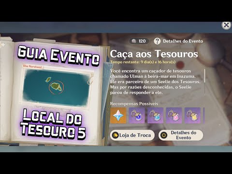 Guia Caça aos Tesouro : Local do Tesouro 5- Genshin Impact