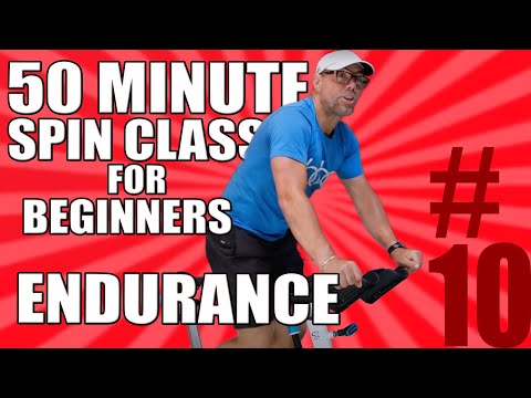 Day 10 // 50 Minute SPIN CLASS FOR BEGINNERS // Endurance