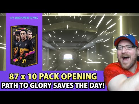 87 x 10 Pack Opening FIFA 21 Ultimate Team - 87+ RARE PLAYERS 10 PACK - FUTTIES Shorts TOTS PTG SS