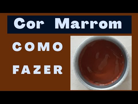 How to make brown color with two colors