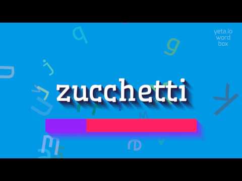 How to say "zucchetti"! (High Quality Voices)