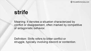 strife Meaning