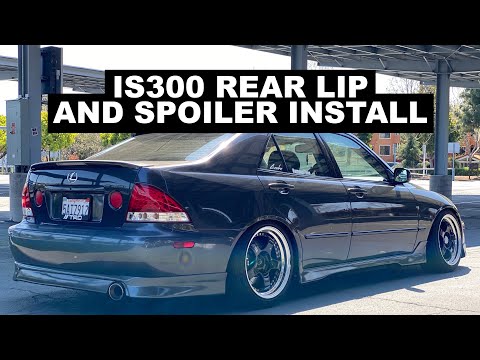 Lexus IS300 Roof Spooiler and Rear Lip Install!