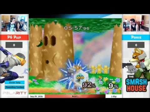 The Smash House - PG Plup (Sheik, Fox) vs Pengie (Fox) - Melee RR Pool 1