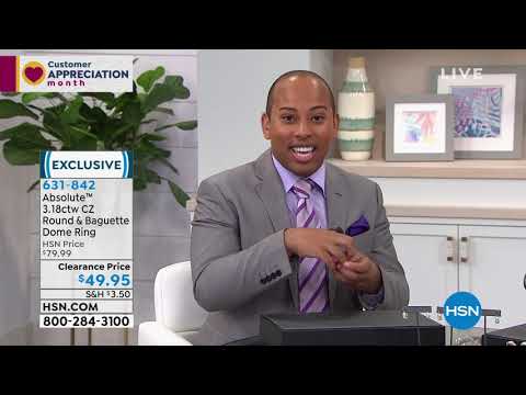 Absolute 3.18ctw CZ Sterling Silver Round and Baguette D...