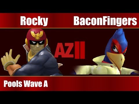 Azension II - APT | Rocky (Cpt.Falcon) Vs. BaconFingers (Falco) - Pools Wave A - Melee Singles