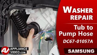 Samsung Washer Unit Leaking Water - Tub to Pump Hose Repair