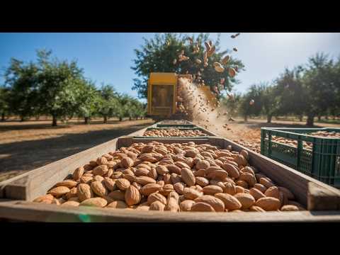 How Almonds Are Grown and Harvested – You’ve Never Seen It Like This!
