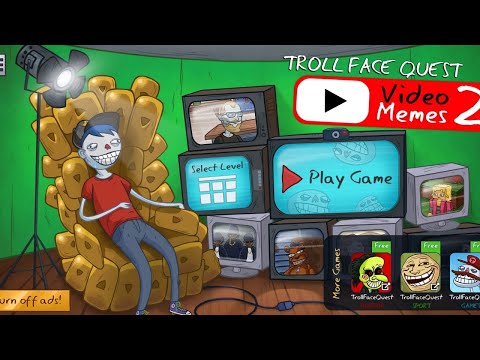 Troll Face Quest: Video Memes 2 (by Spil Games).All Levels 1-18 Walkthrough
