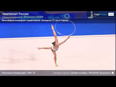 Vladislava Nikolaenko hoop Championship of Russia 2025 28.50