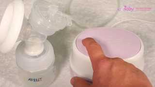 AVENT Odsávačka mateřského mléka Natural elektronická SCF332/31 Videoukázka použití elektronické odsávačky Avent