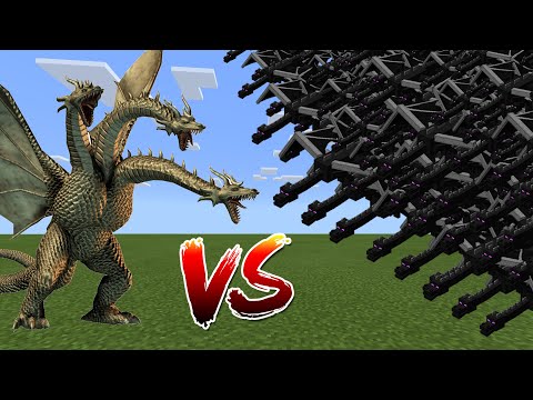 King Ghidorah vs 1000 Ender Dragons