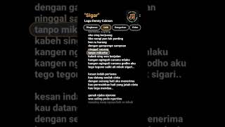 Download lagu lirik lagu sigar | deni caknan , melek o sayang aku seng berjuang #lirik #liriklagu #lirikmusik mp3