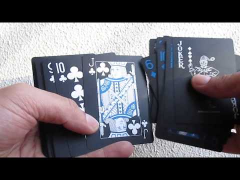 Baralho Black A Prova D'agua - Baralho Preto - Poker 