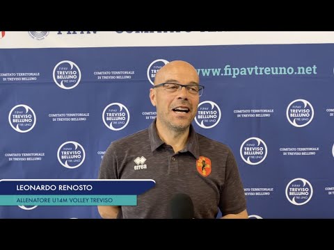 IL COACH DI VOLLEY TREVISO RENOSTO DOPO LA VITTORIA DEL TITOLO U14M