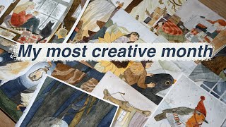 My October in Art 🍂 | Calmtober Highlights & Studio Chat