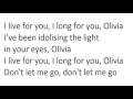 One Direction - Olivia Lyrics 