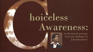 Choiseless awerness by jk murti